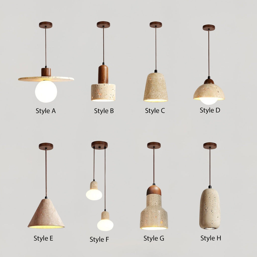 Solena Travertine Pendant Lighting For Modern Homes