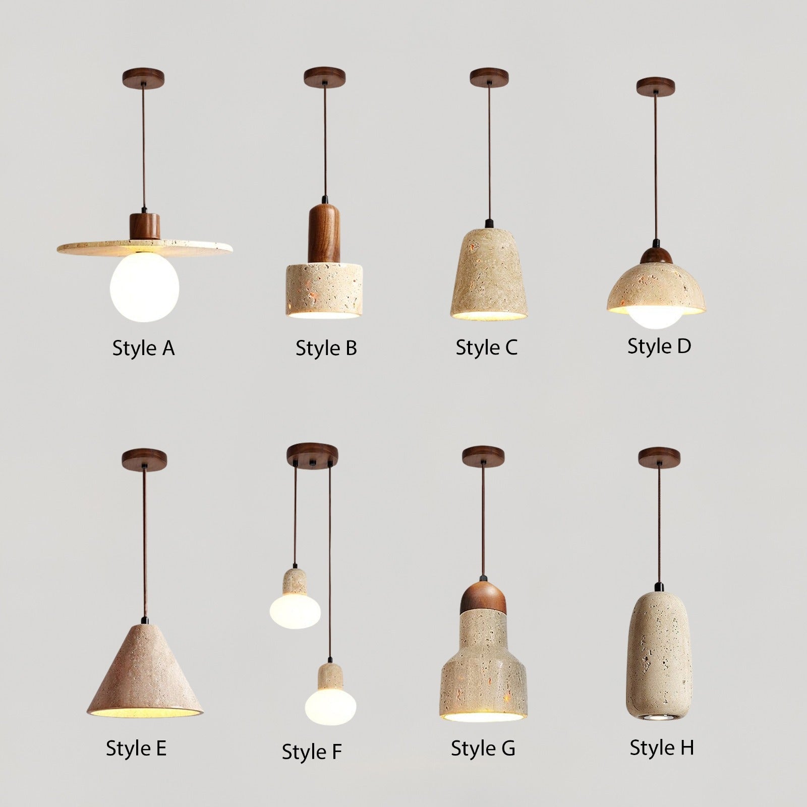 Solena Travertine Pendant Lighting For Modern Homes
