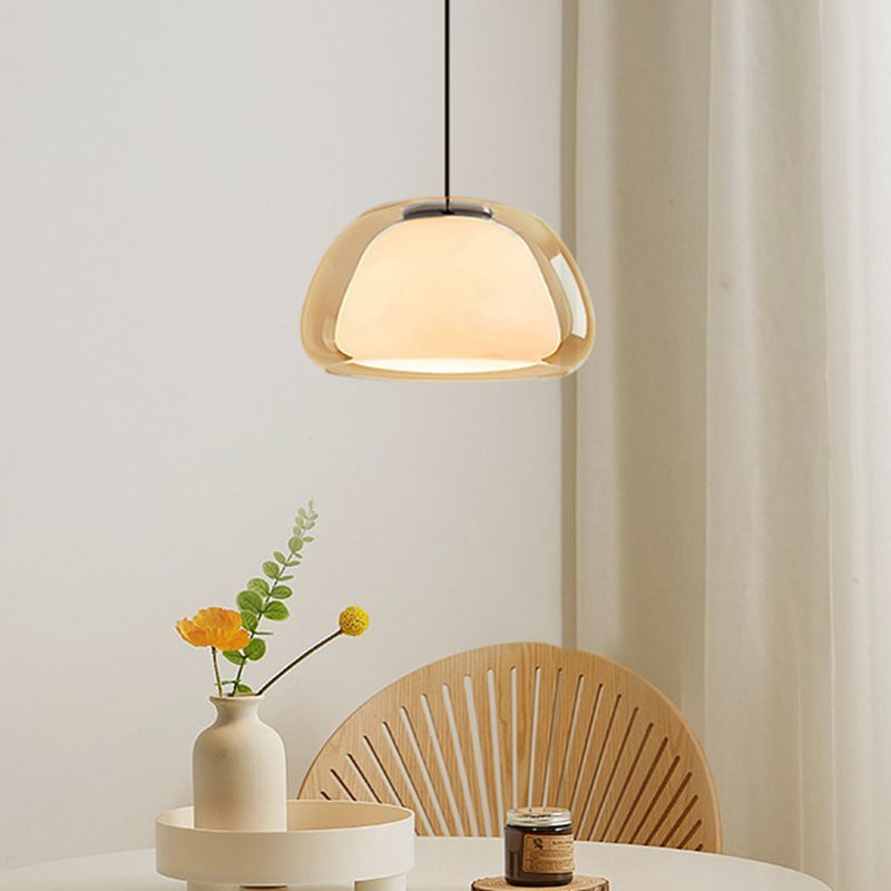 Aurora Milk Glass Pendant Light For Modern Ceiling Decor