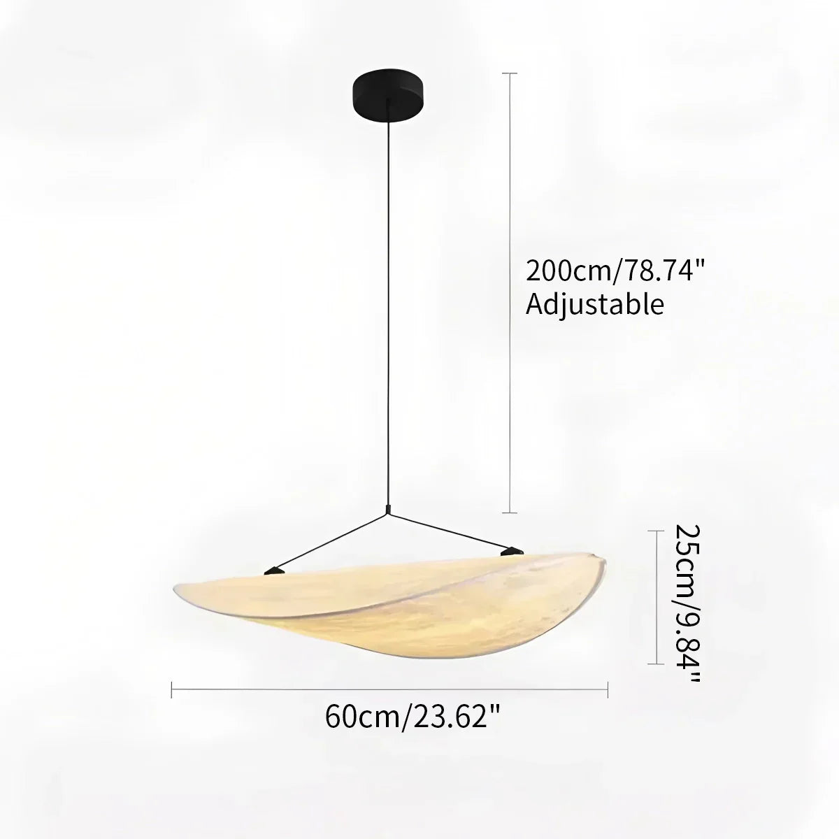 Zen Art Cloud Silk Pendant Lamp For Living Room Potato Chip Lamp