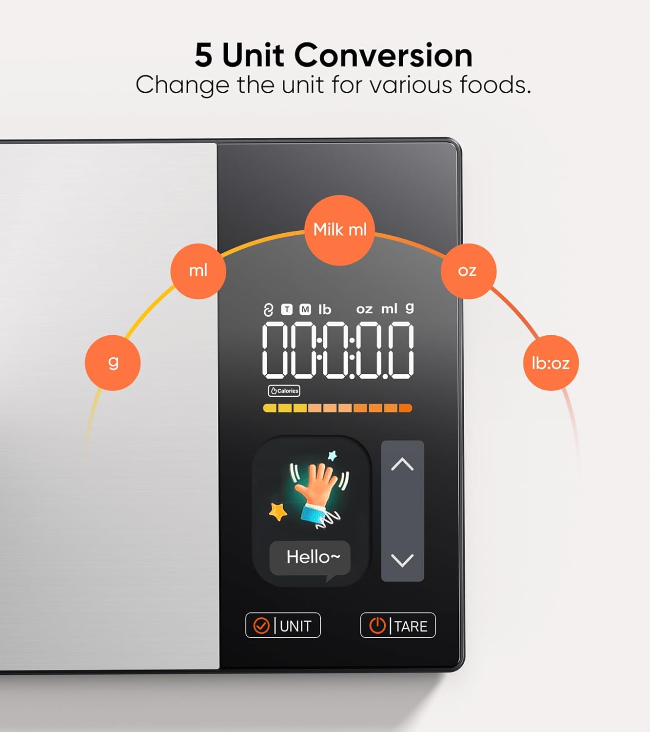 Smart Nutrition Scale: TFT Display, App Sync For Calorie And Macro Tracking