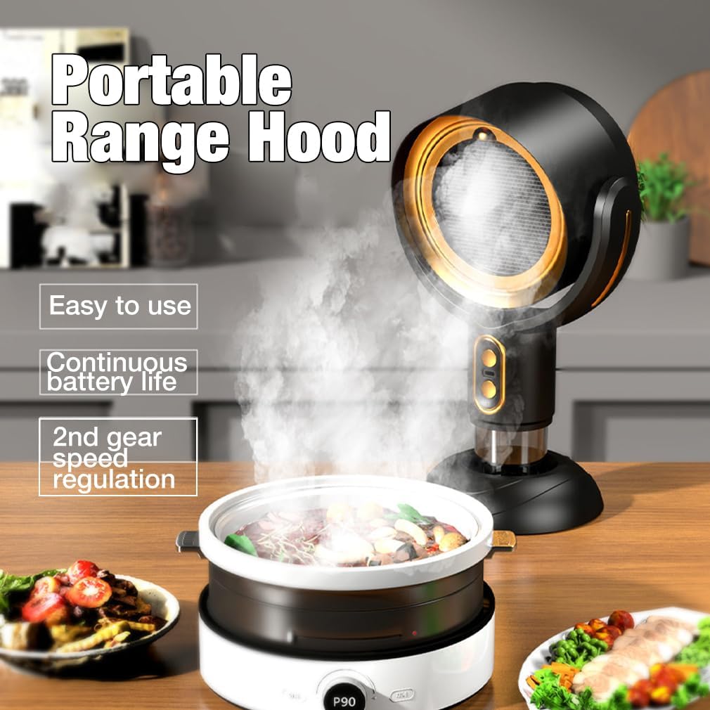 Portable Range Hood: Strong, Rechargeable, Ideal For Any Area