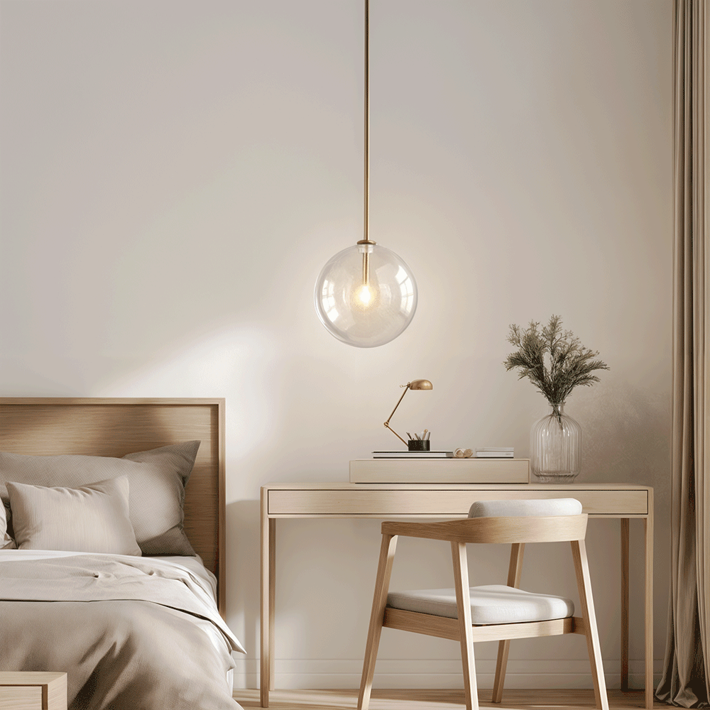 Glass Globe Pendant Lights For Modern Kitchens And Bedrooms