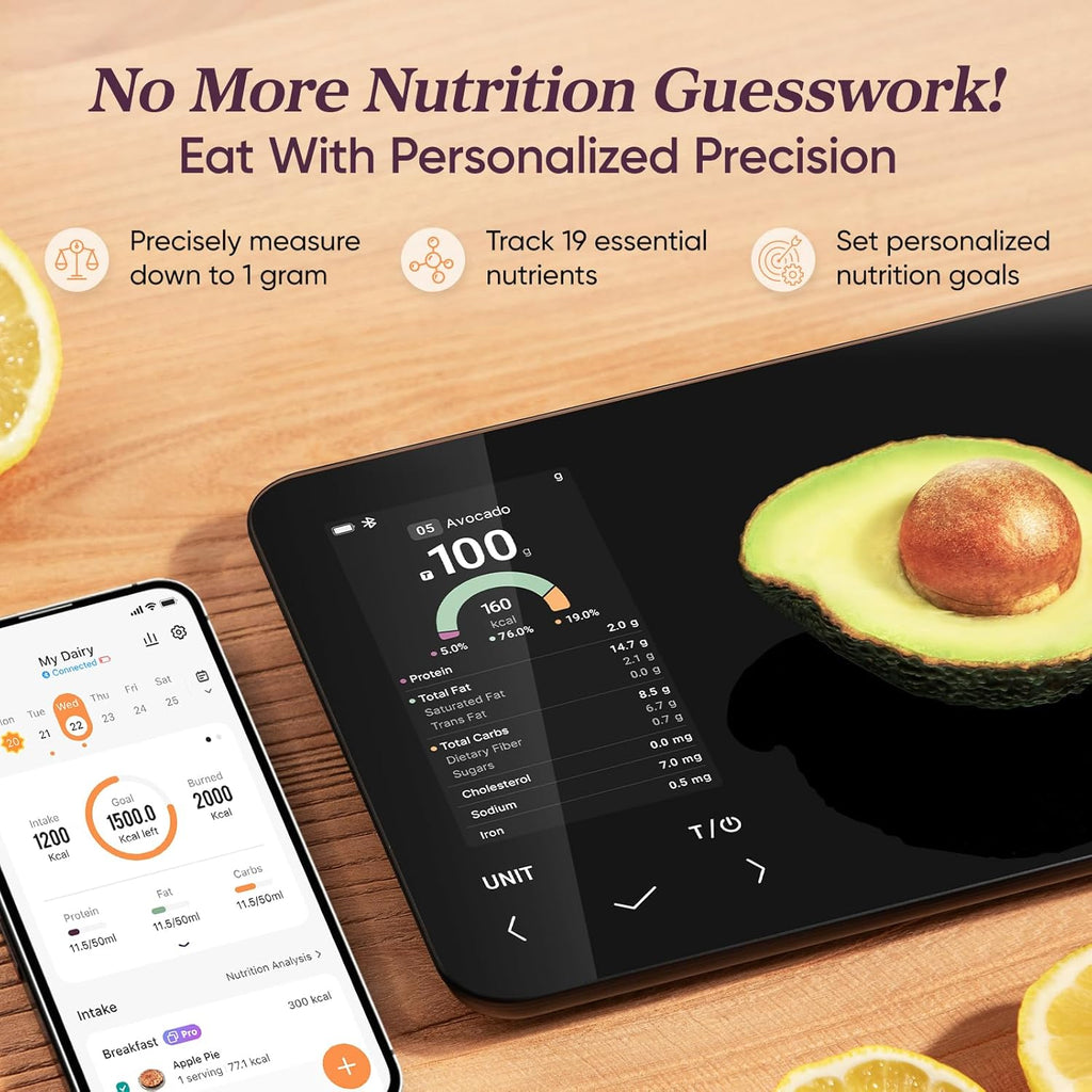 Smart Kitchen Scale For Accurate Nutritional Data And Meal Prep