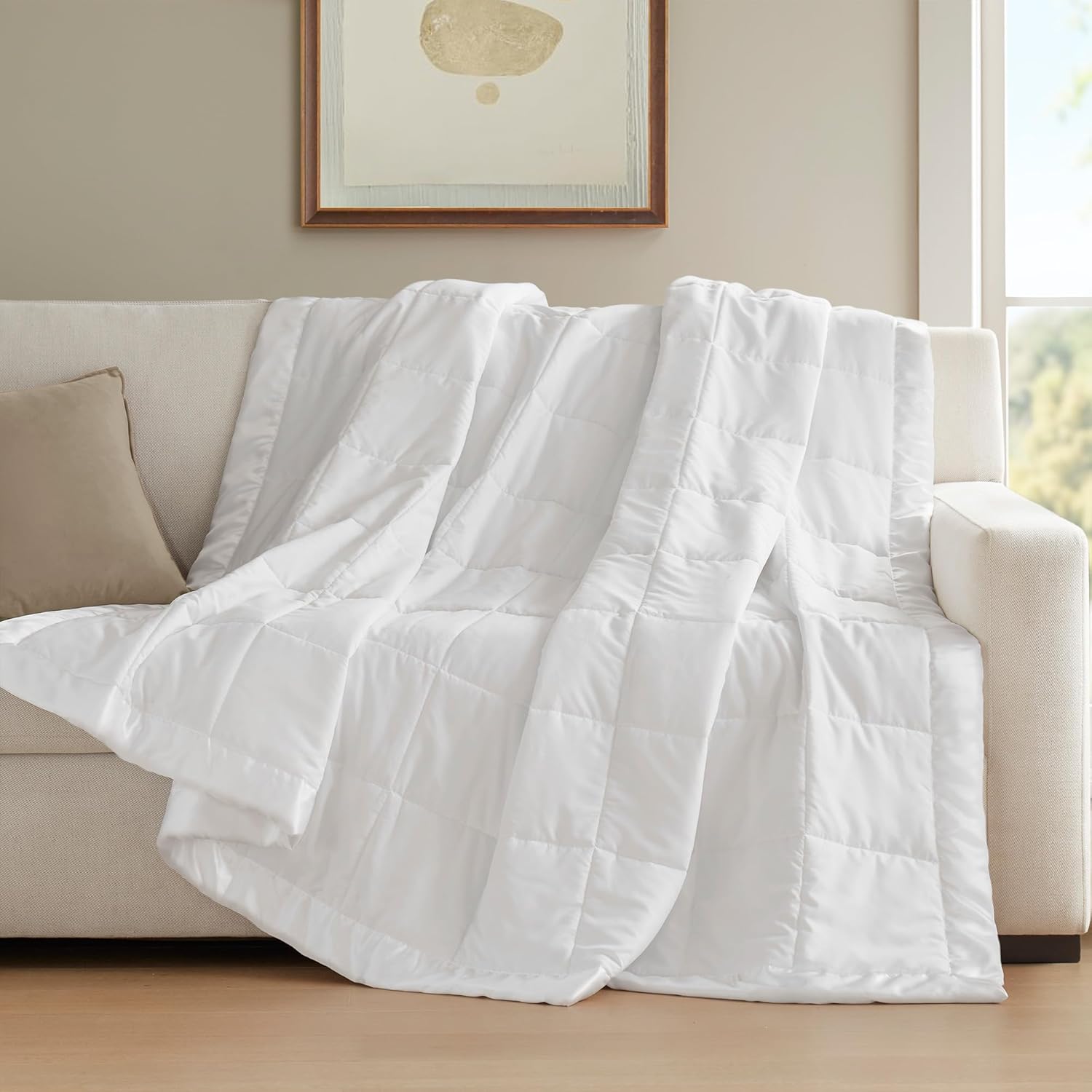 Windom Collection Lightweight Soft Blanket With Satin Trim