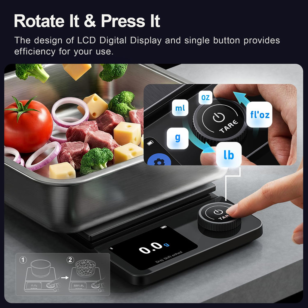Precision Kitchen Scale With Nutritional Calculator For Digital Weight Loss Tracking