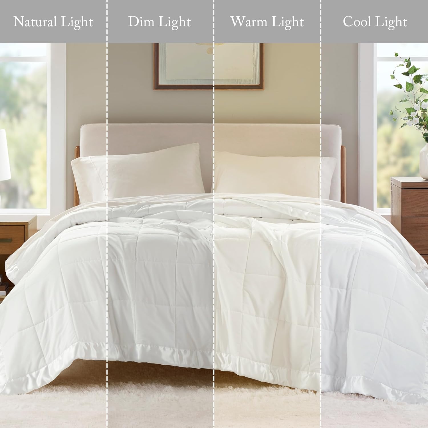 Windom Collection Lightweight Soft Blanket With Satin Trim