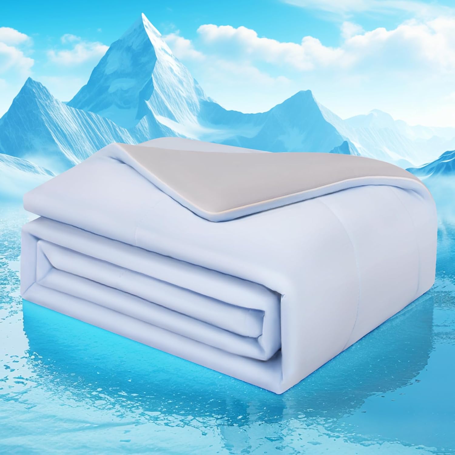 Q-Max Cooling Blanket, Double-Sided, Soft And Breathable For Hot Sleepers