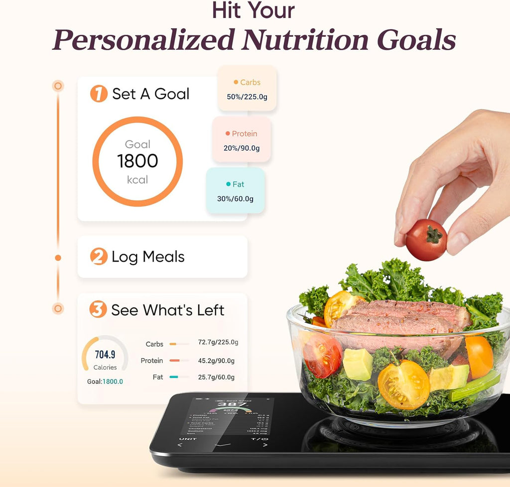 Smart Kitchen Scale For Accurate Nutritional Data And Meal Prep