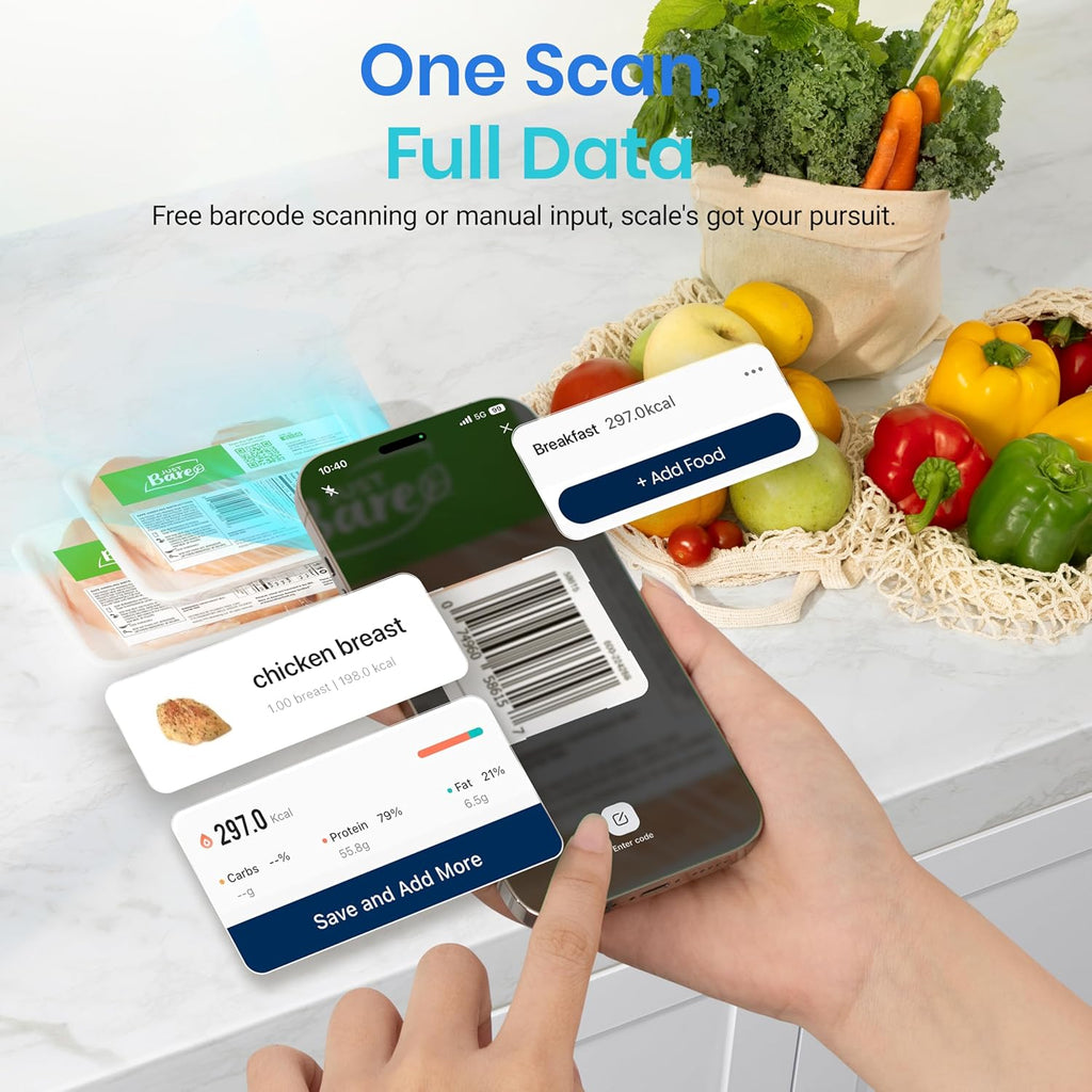 Precision Pro Nutritional Calculator Scale for Healthy Cooking and Weight Management
