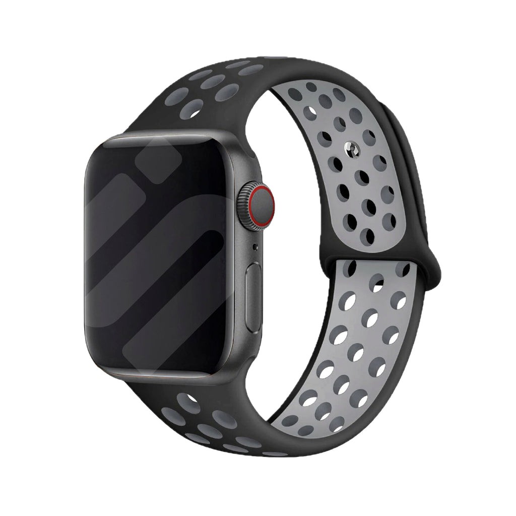 Apple Watch Sport Strap Black Grey Replacement Band