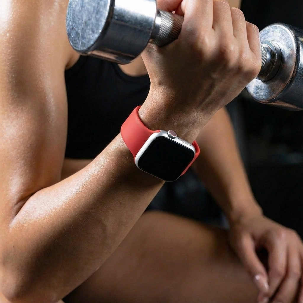 Apple Watch Official Red Silicone Band Replacement