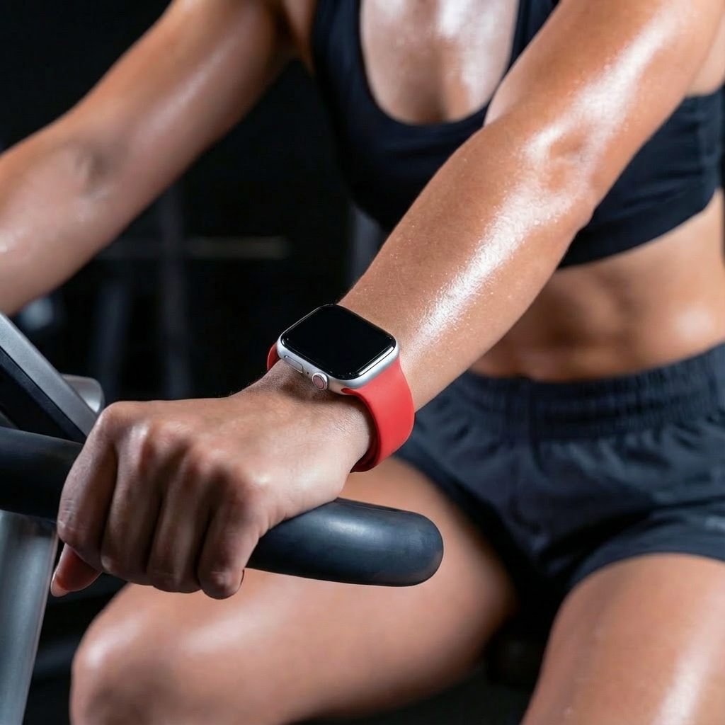 Apple Watch Official Red Silicone Band Replacement