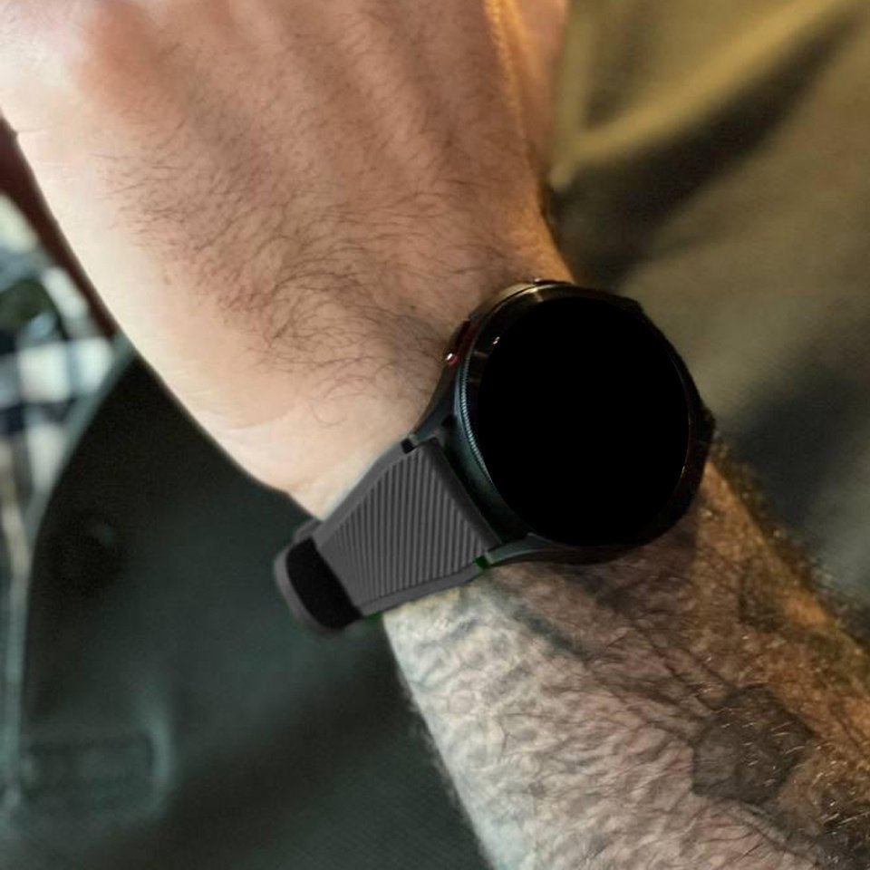 Samsung Galaxy Watch 3 45mm Black Silicone Band for Daily Wear