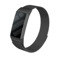 Black Milanese Strap Replacement For Fitbit Charge 4