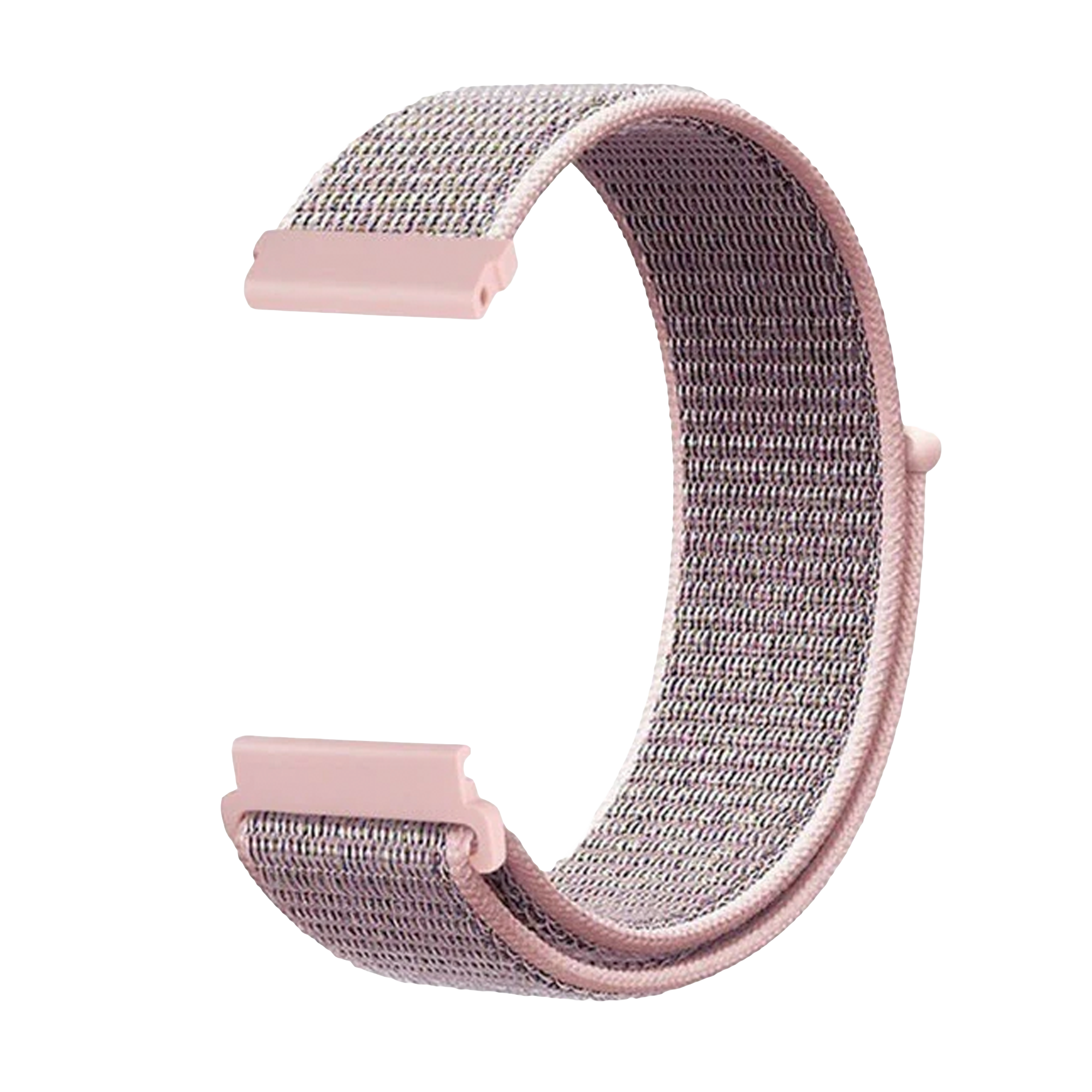 Nylon Strap For Samsung Galaxy Watch 4 40mm In Grey Pink