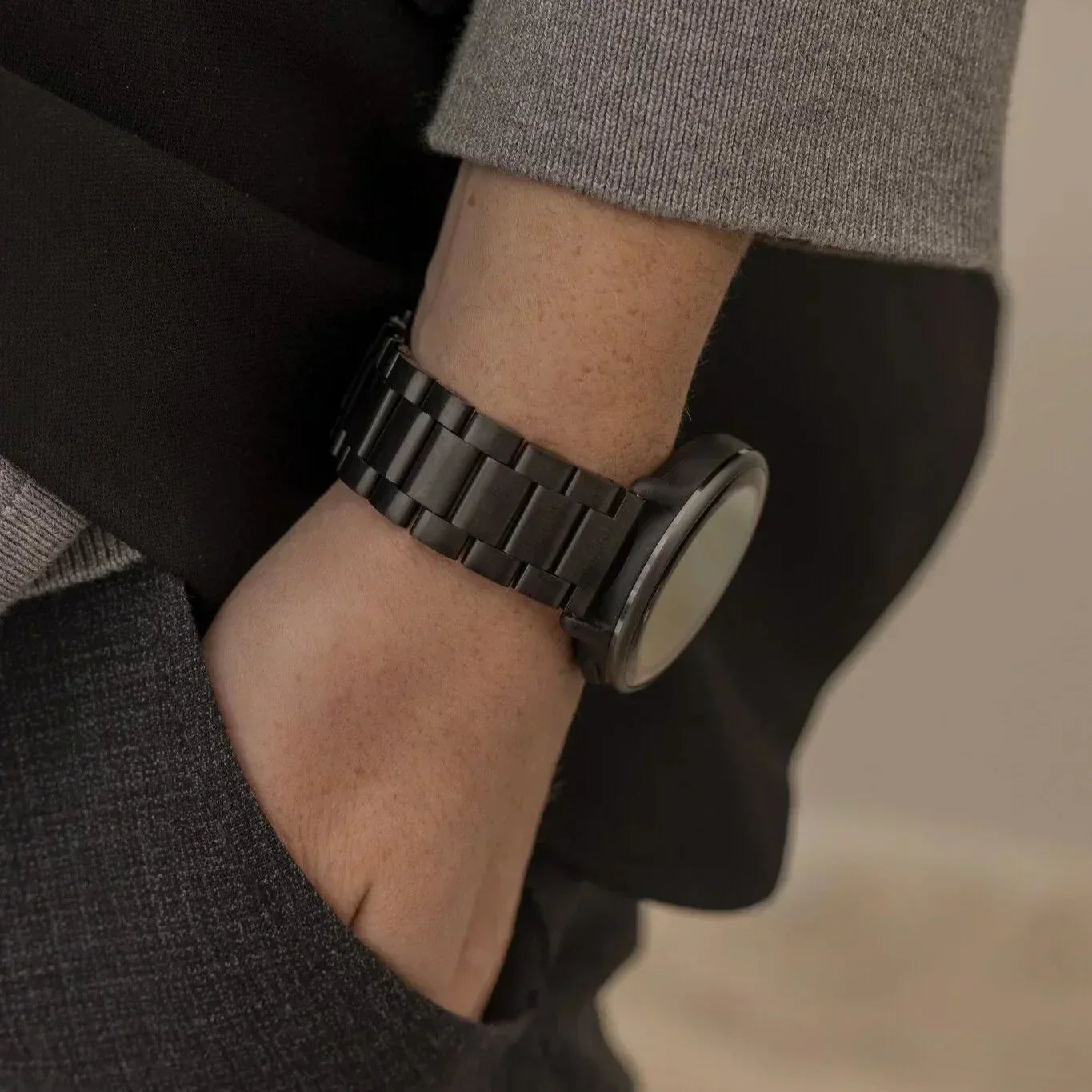 Black Stainless Steel Band For Samsung Galaxy Watch 4 40mm