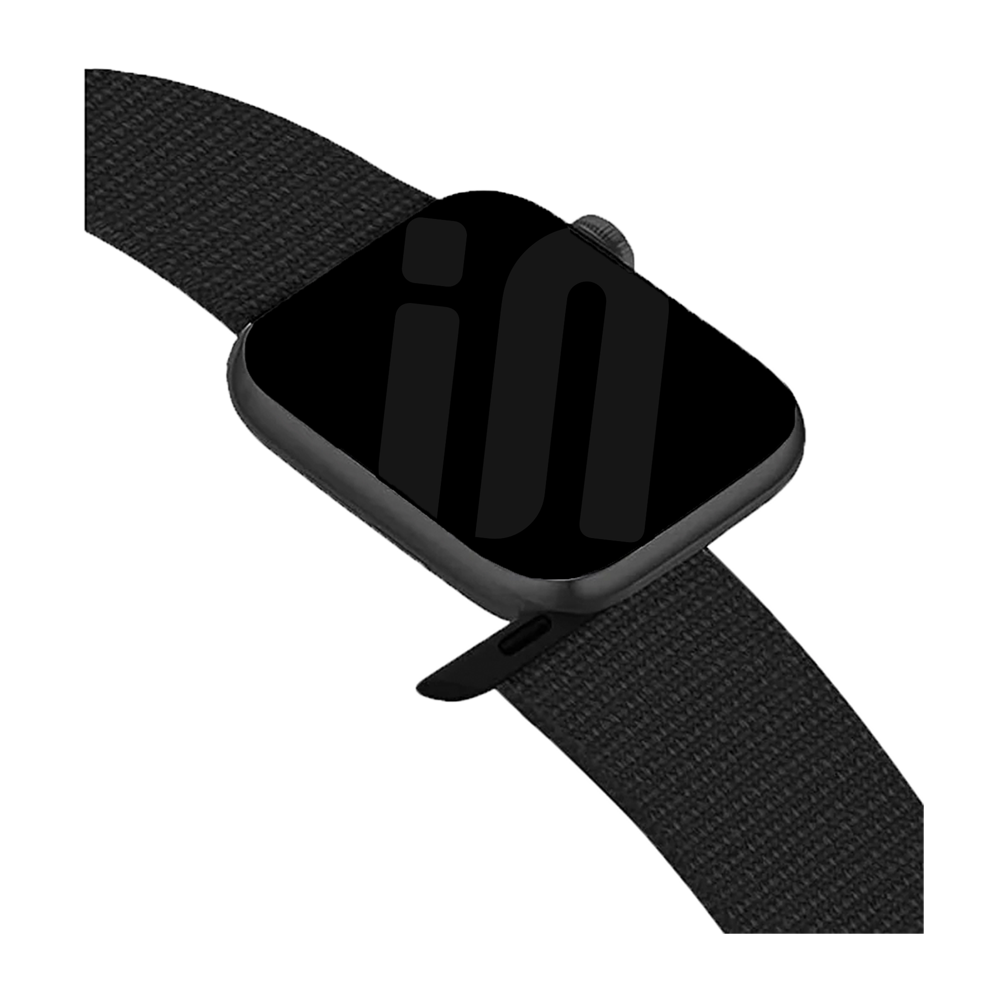 Apple Watch Nylon Strap With Velcro Fastener Black Version