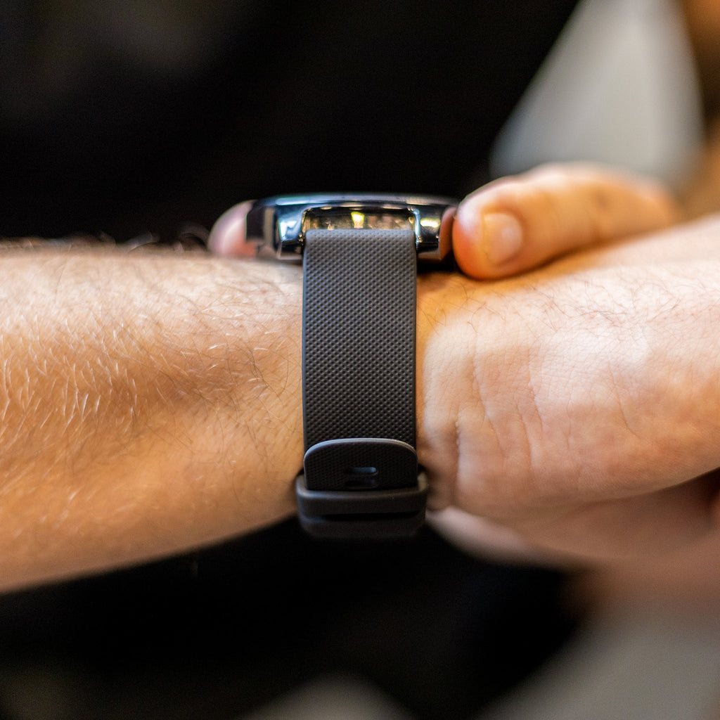 Premium Black 22mm Silicone Watch Strap With Quick Release