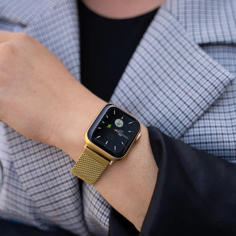 Apple Watch Gold Stainless Milanese Band Premium Edition