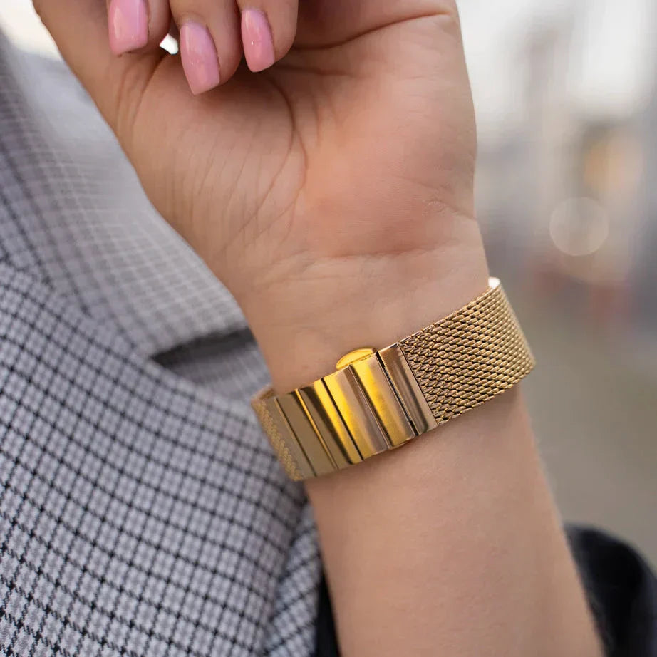 Apple Watch Gold Stainless Milanese Band Premium Edition