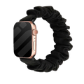 Apple Watch Black Scrunchie Band With No Buckle And Stretch