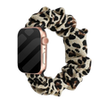 Apple Watch Luxury Scrunchie Accessory With Leopard Pattern