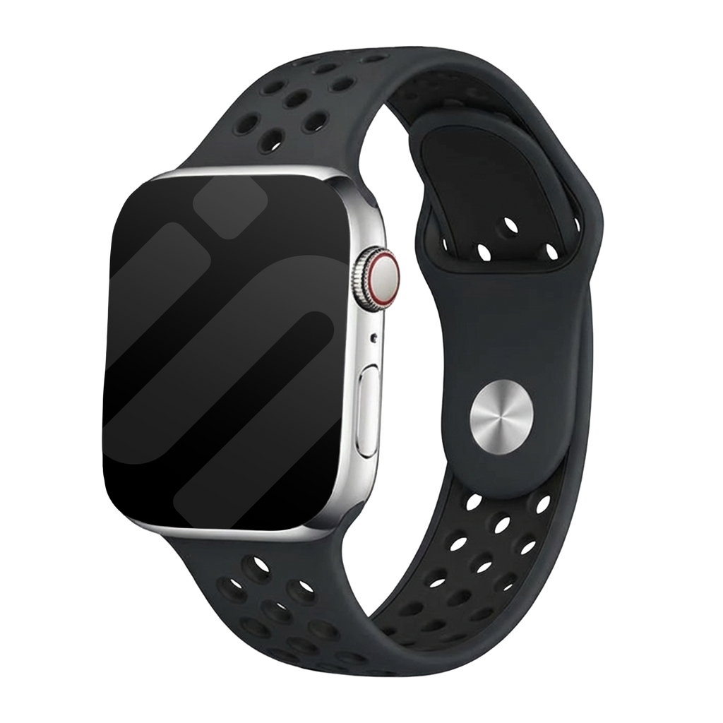 Apple Watch Band For Active Lifestyles In Black And Dark Grey