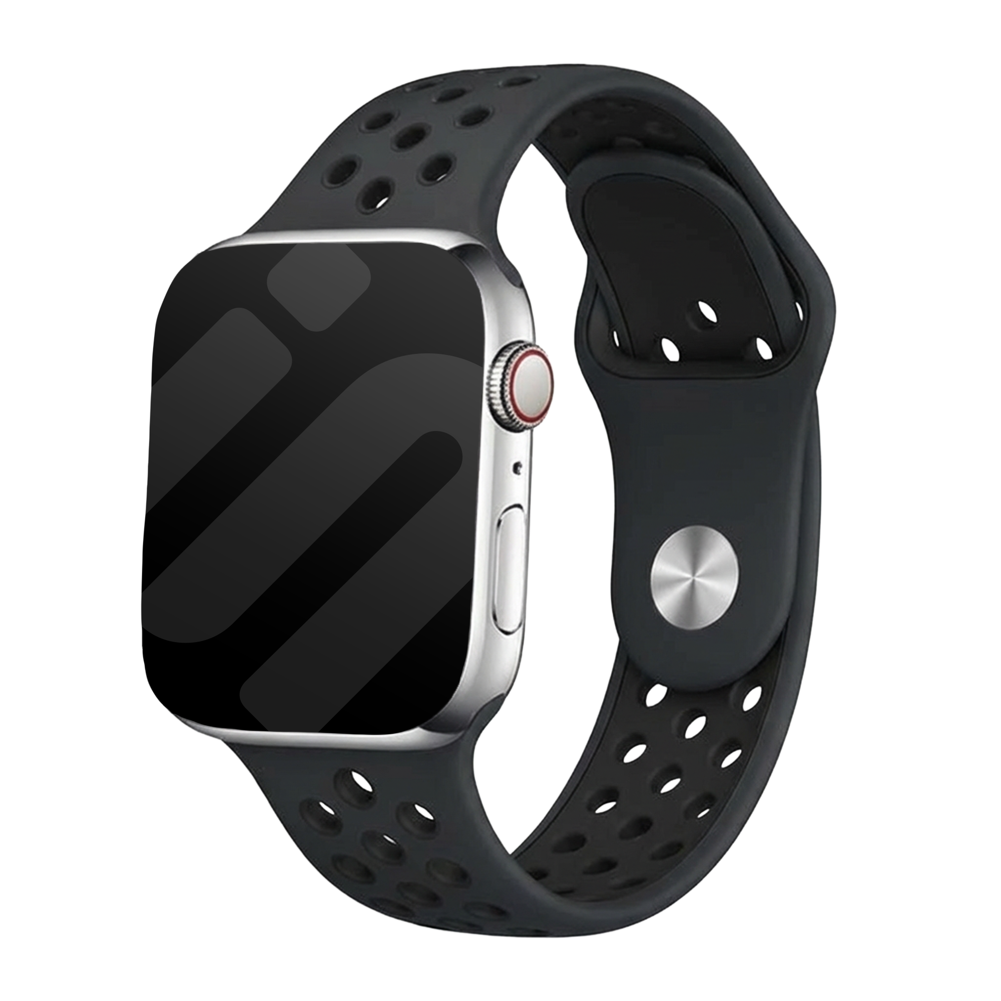 Apple Watch Band For Active Lifestyles In Black And Dark Grey