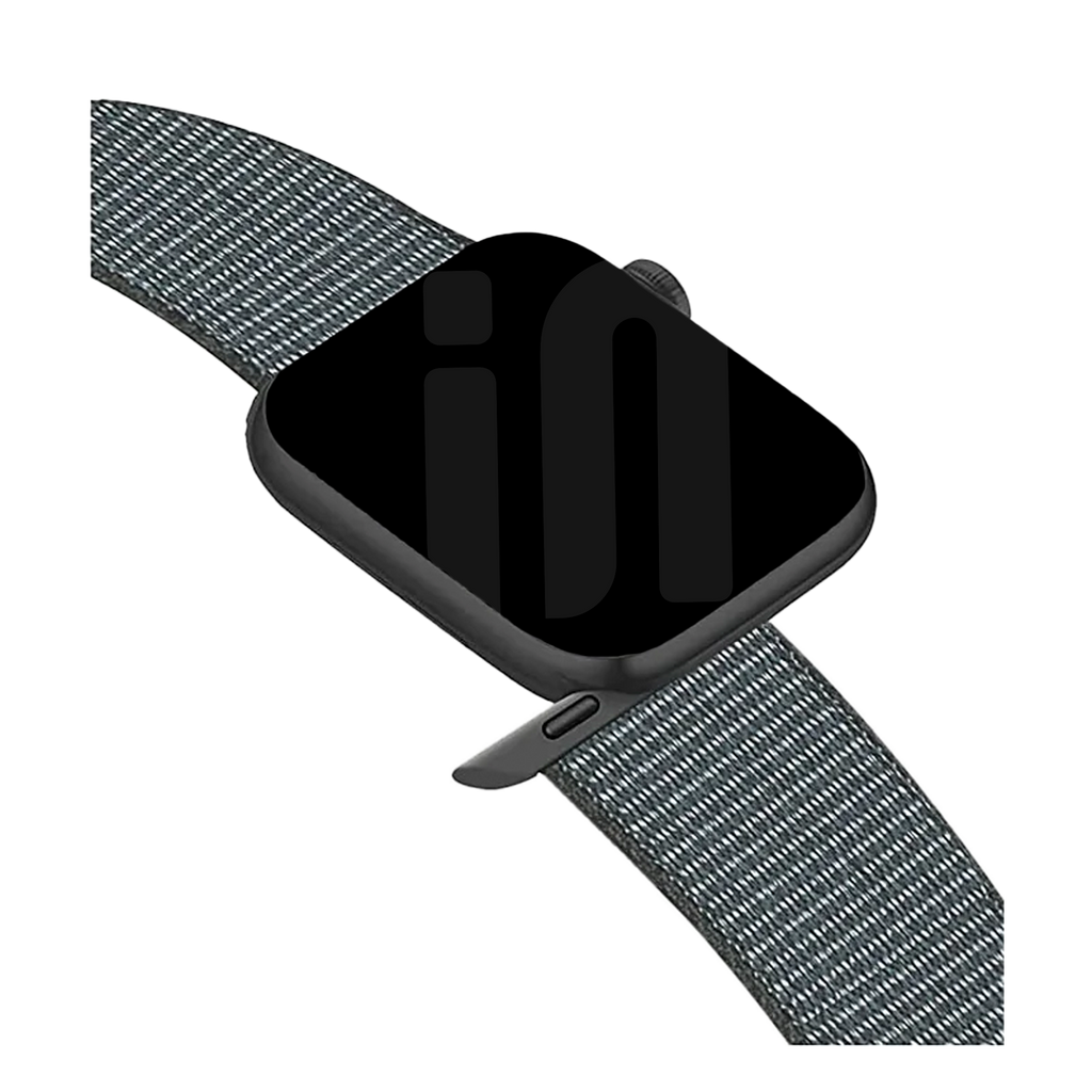Apple Watch Strap Nylon Loop Grey Green Color Edition