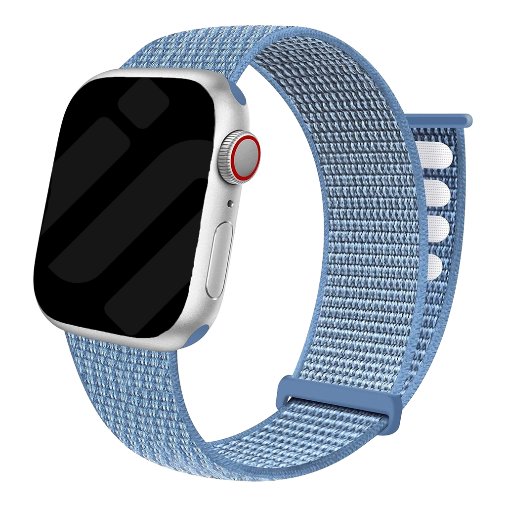 Apple Watch Replacement Band With Blue Color Nylon Loop