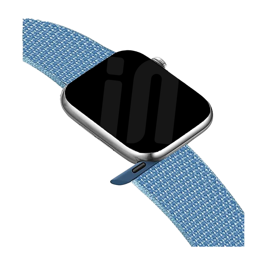 Apple Watch Replacement Band With Blue Color Nylon Loop