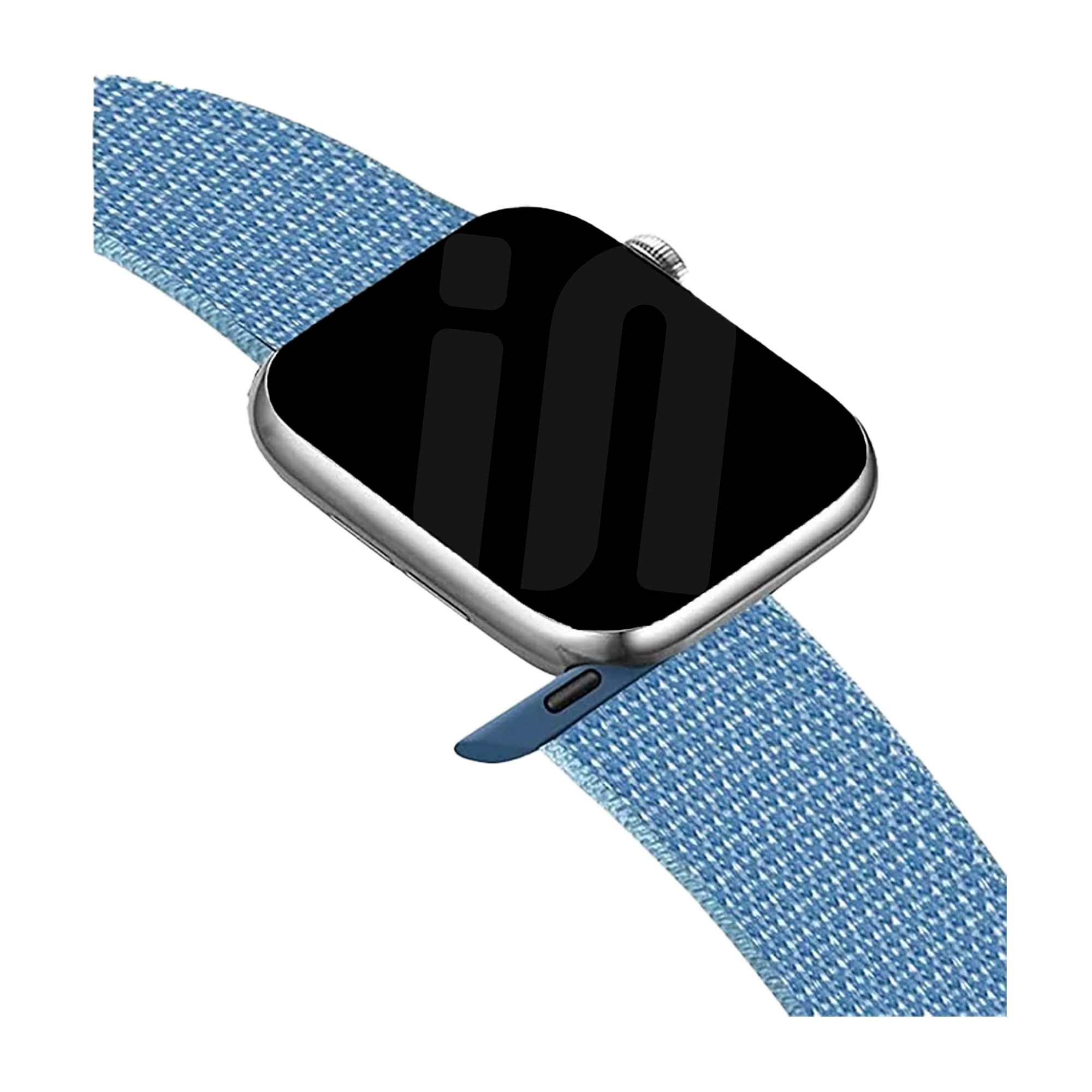 Apple Watch Replacement Band With Blue Color Nylon Loop