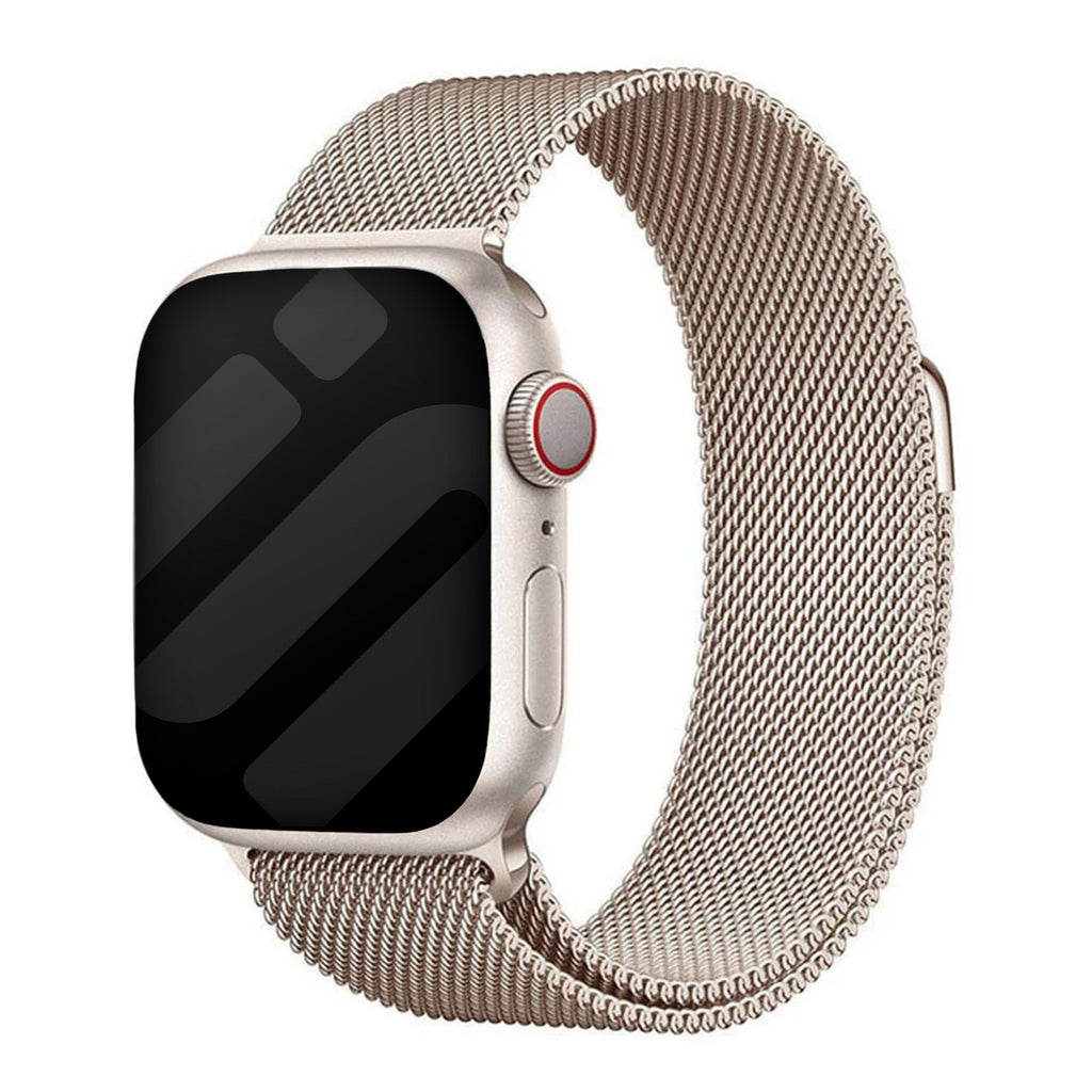 Apple Watch Milanese Strap In Starlight Finish Edition