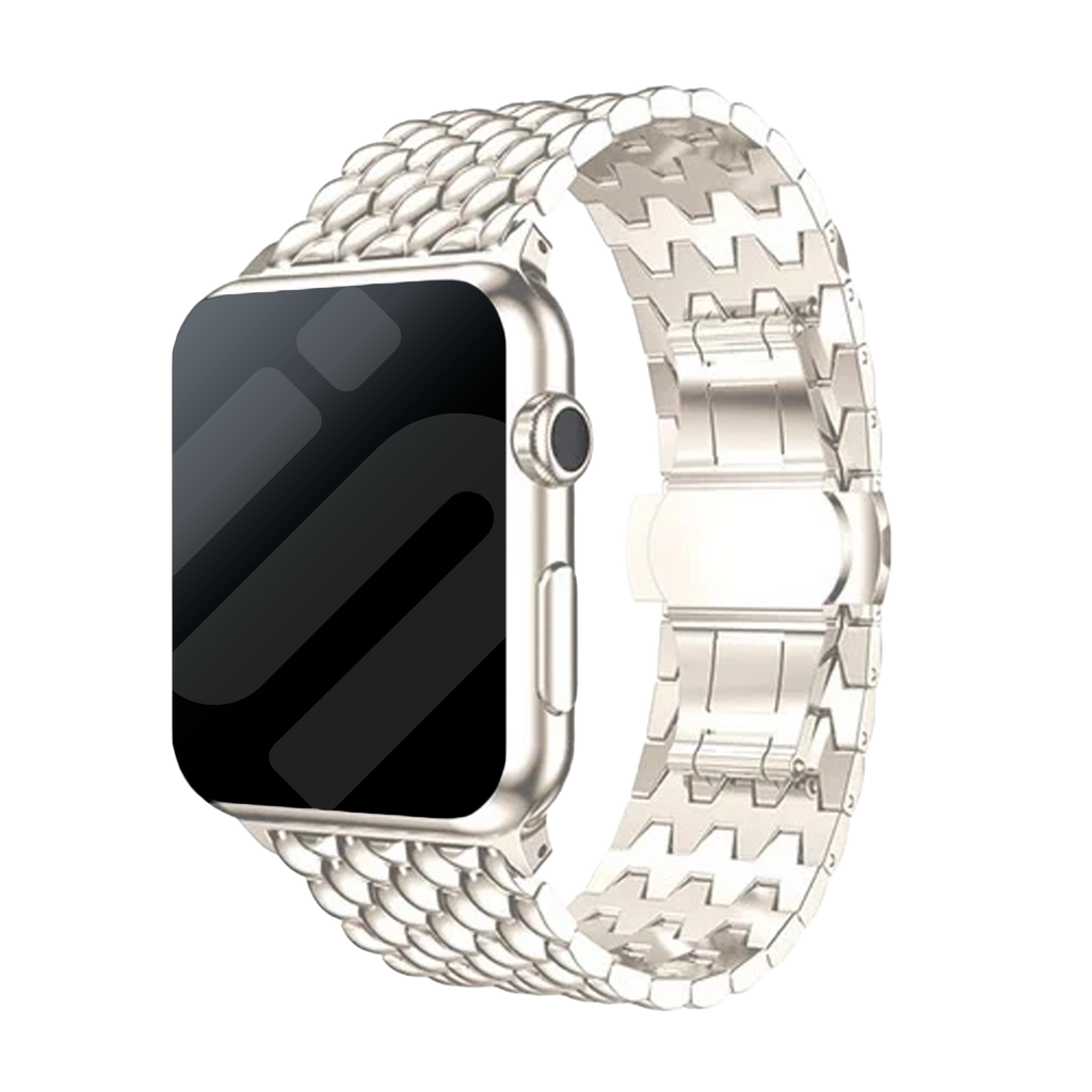 Apple Watch Dragon Steel Band With Starlight Finish