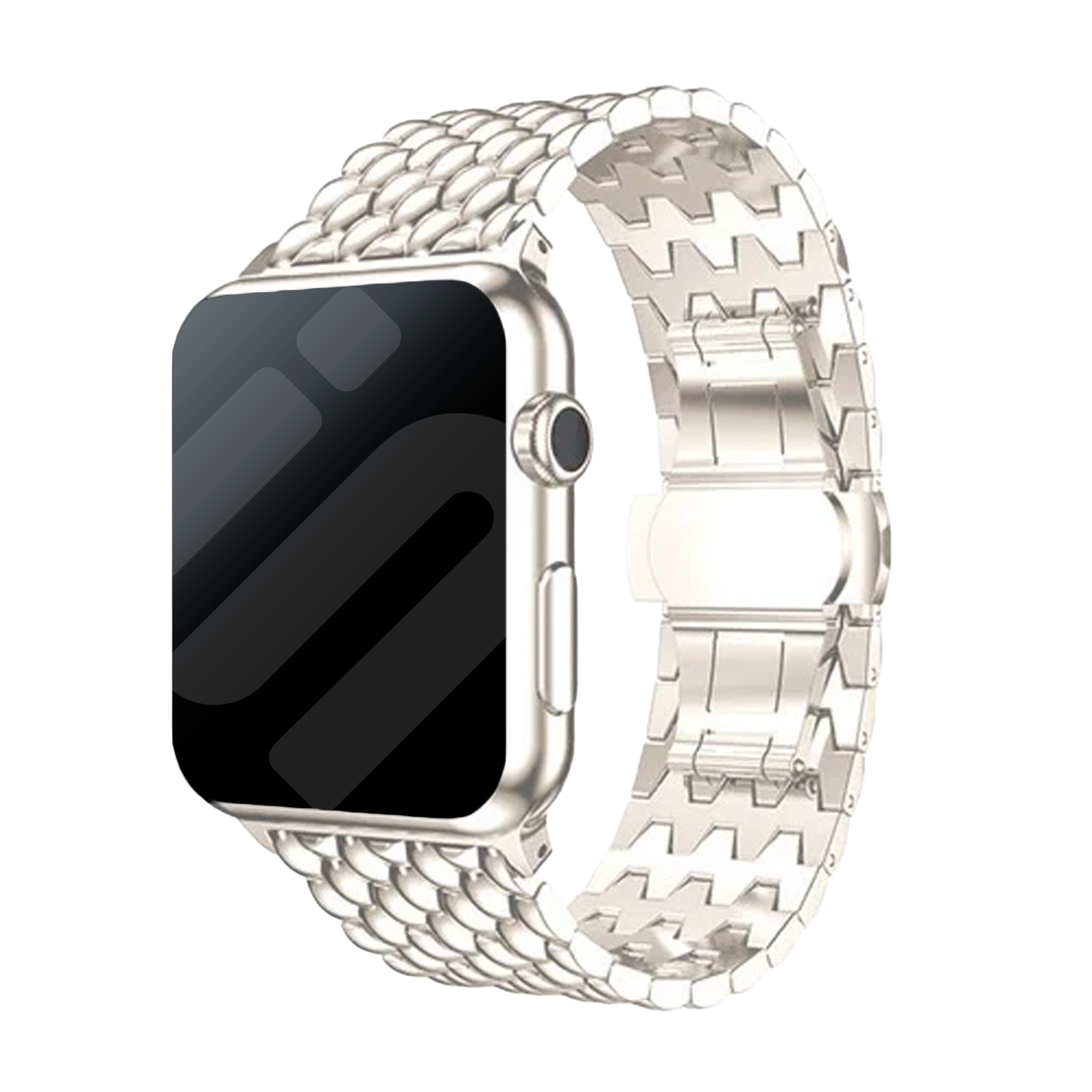 Apple Watch Dragon Steel Band With Starlight Finish