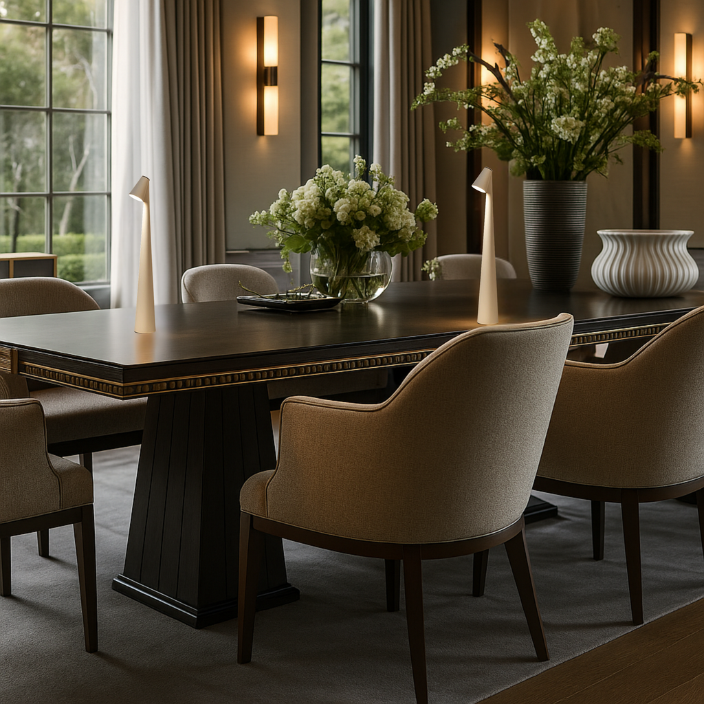NovaGlow Table Lamp Rechargeable With A Contemporary Look And Extended Battery Life