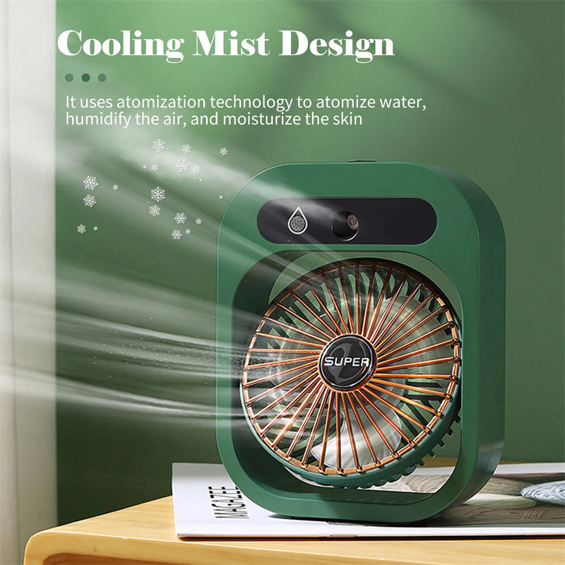 AquaFlow Portable Misting Fan For Personal Cooling