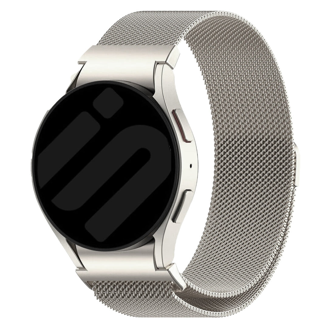 Champagne Milanese Strap For Samsung Galaxy Watch 6 40mm One Push