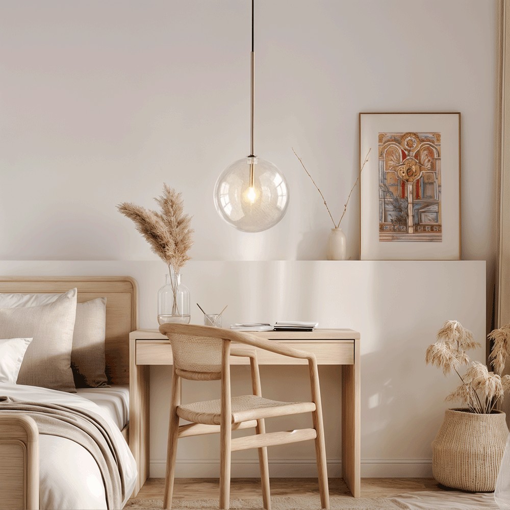 Glass Globe Pendant Lights For Modern Kitchens And Bedrooms