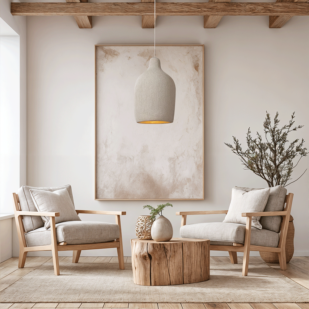 SylvaWabi Resin Pendant Light For Modern Ceiling Fixtures