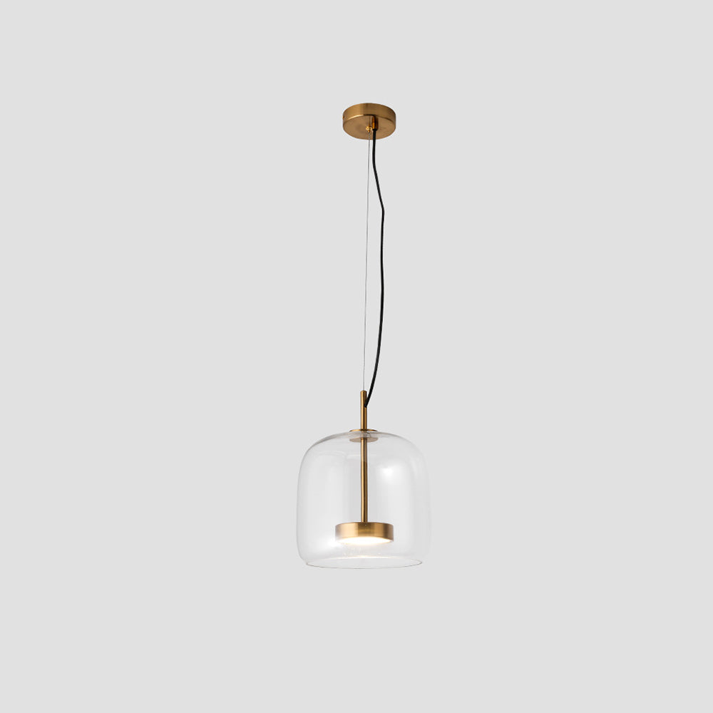 Lunara Vintage Style Pendant Light For Living Rooms In Warm Amber Tone