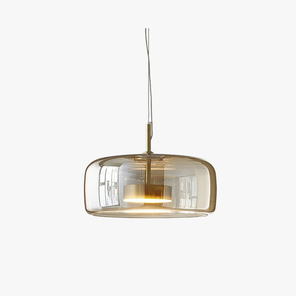 Lunara Vintage Style Pendant Light For Living Rooms In Warm Amber Tone