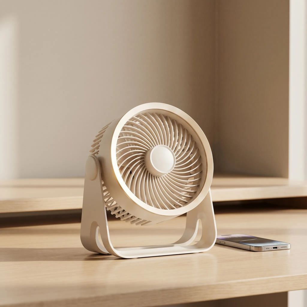 USB Rechargeable Desk Fan -  Cooling Personal Spaces - Ormexis