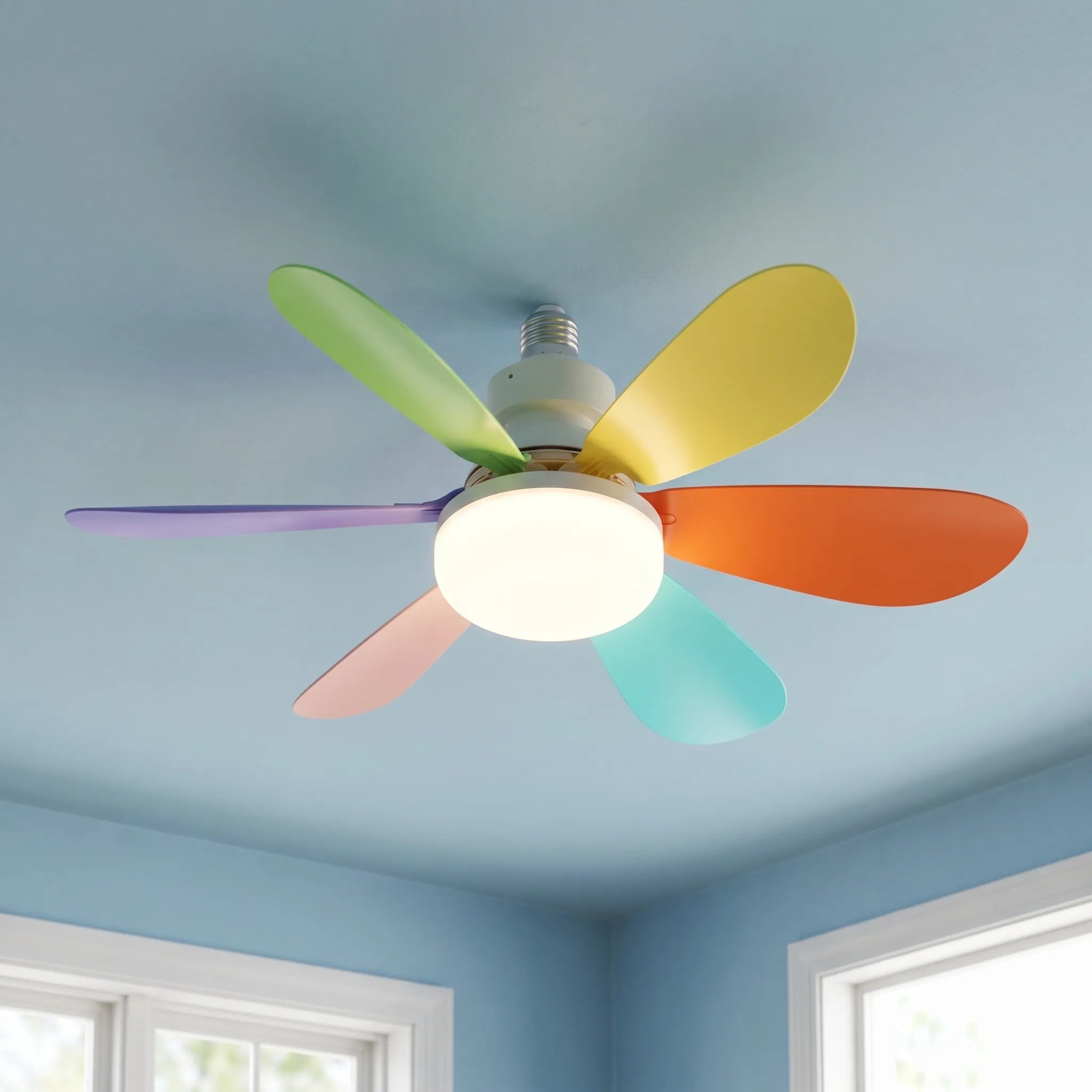 E27 Socket Ceiling Fan -  Illuminating Dark Rooms - Ormexis