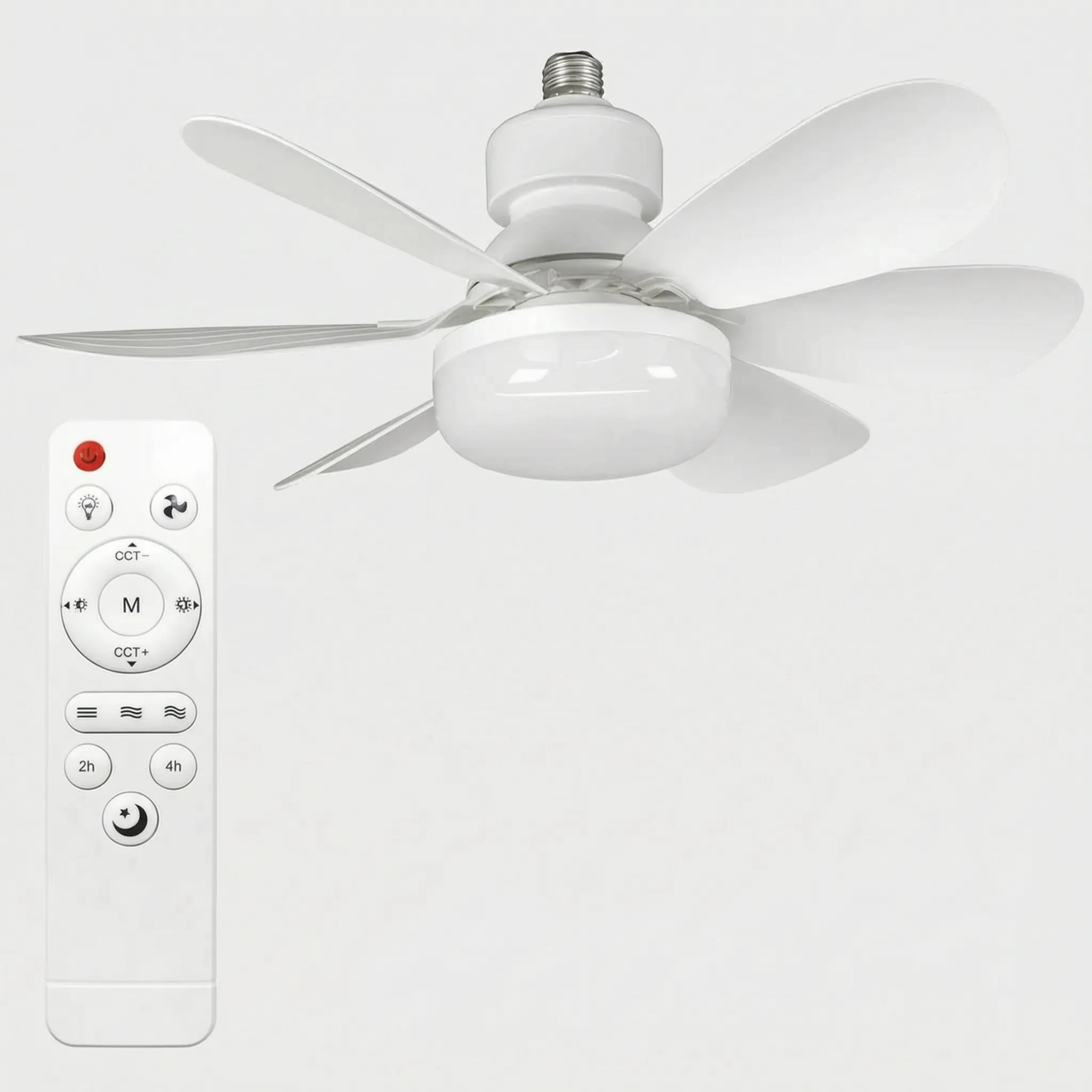 E27 Socket Ceiling Fan -  Illuminating Dark Rooms - Ormexis