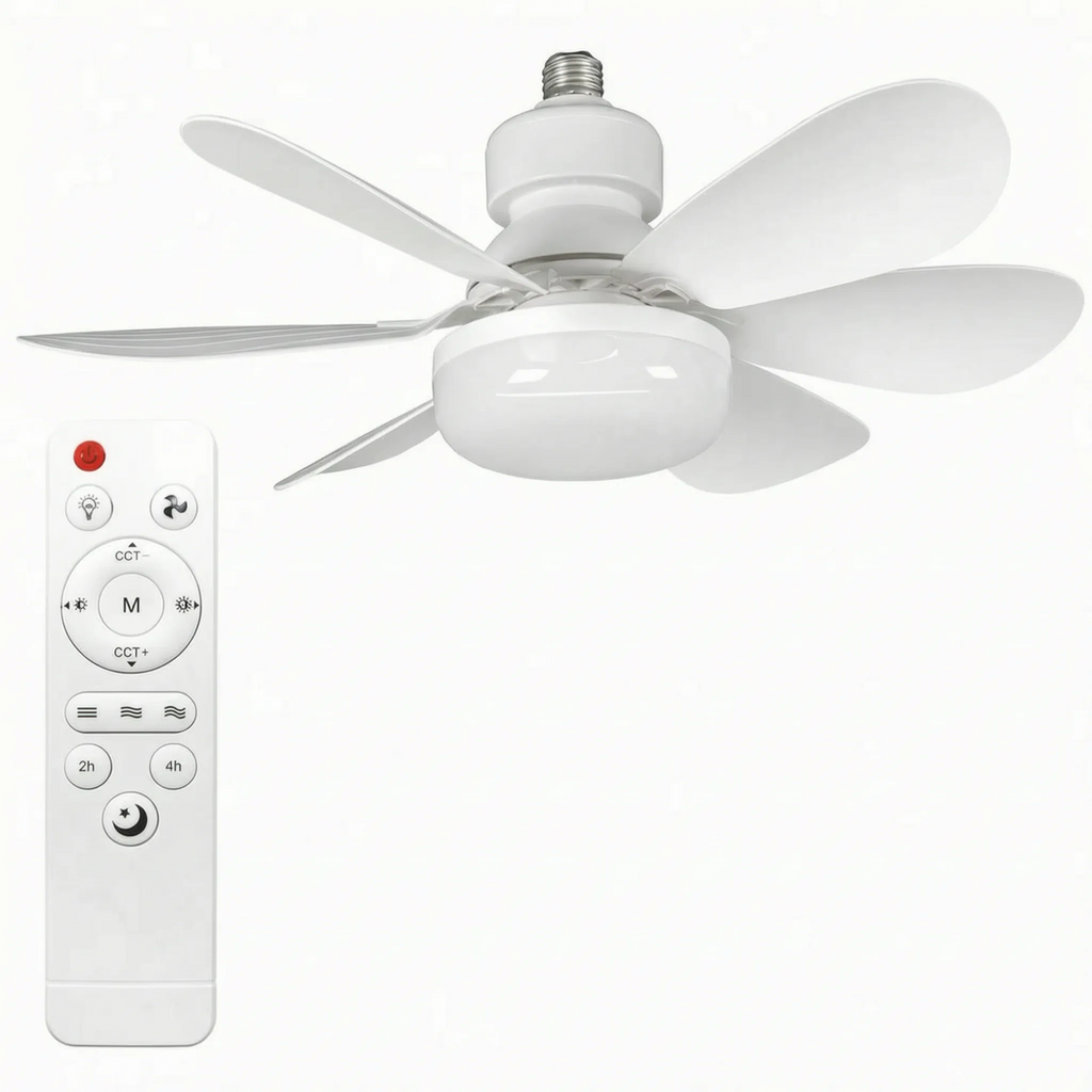 E27 Socket Ceiling Fan -  Illuminating Dark Rooms - Ormexis