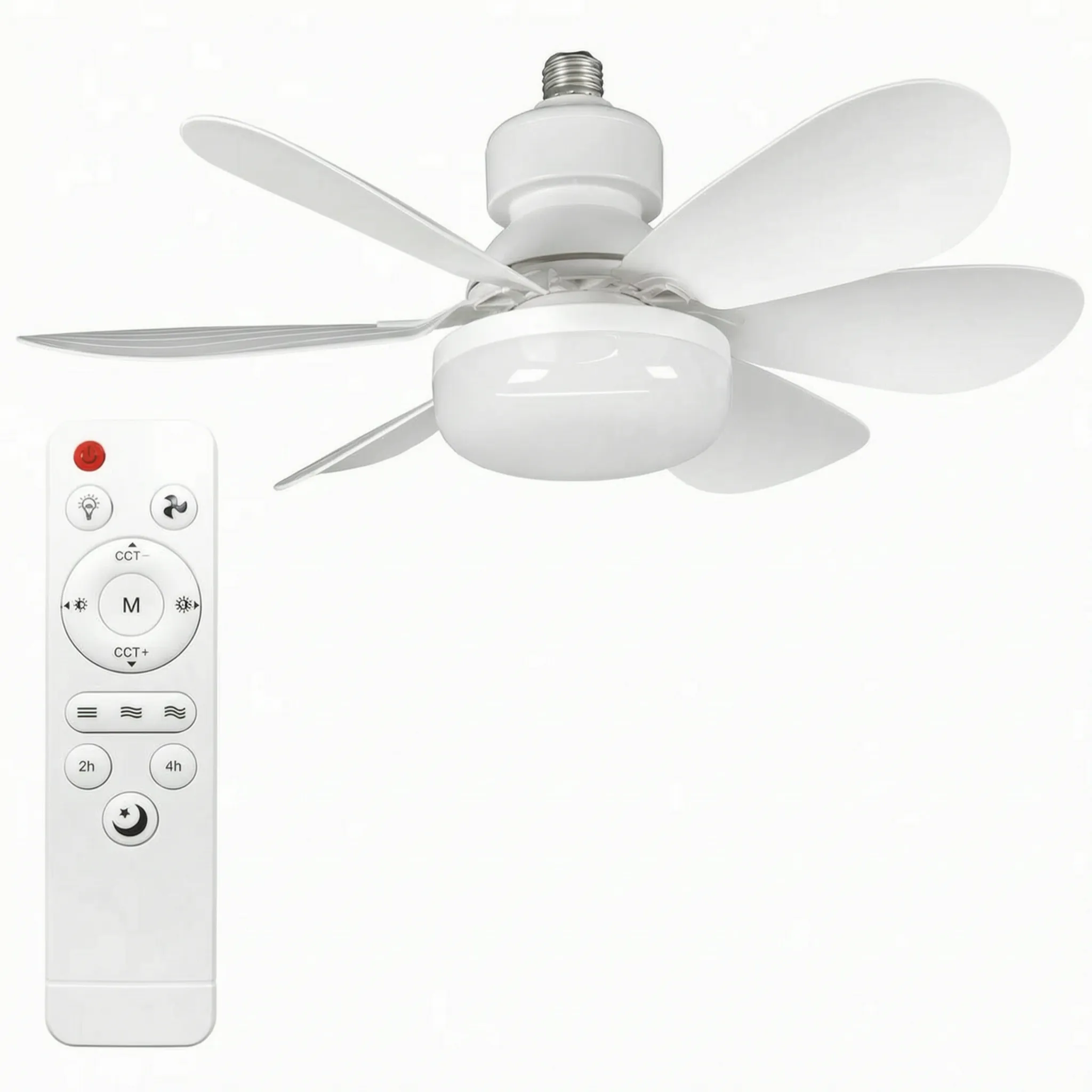 E27 Socket Ceiling Fan -  Illuminating Dark Rooms - Ormexis