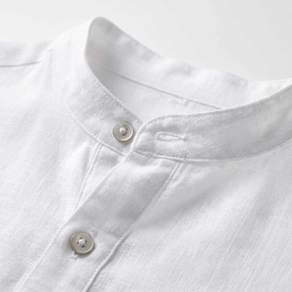 Men's Casual Long-Sleeve Henley Shirt -  Casual Everyday Wear - Ormexis