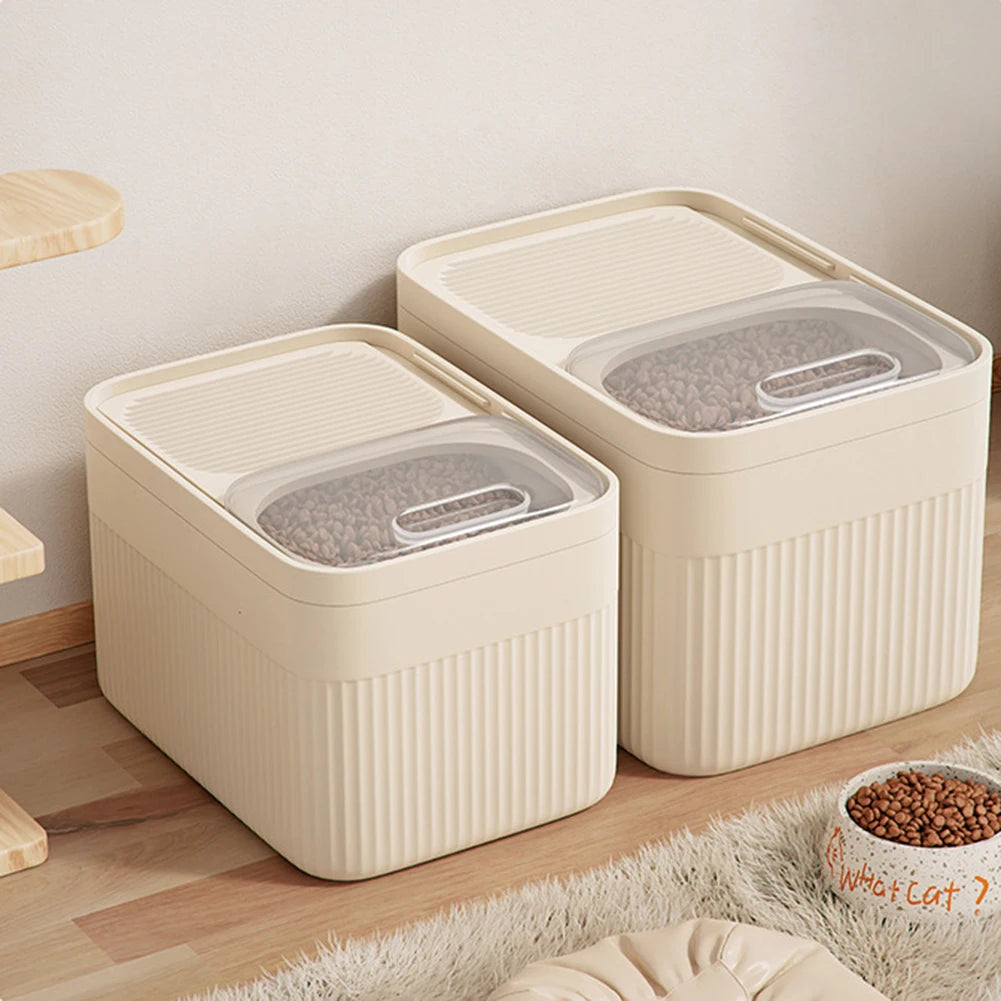 Locking Lid Dog Food Canister For Freshness And Odor Control